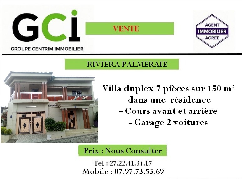 Villa duplex riviera palmeraie